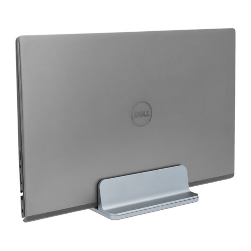 verticale laptopstandaard grijs