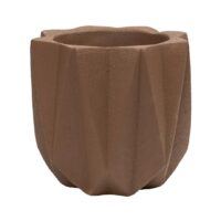 bloempot bruin cement QUVIO