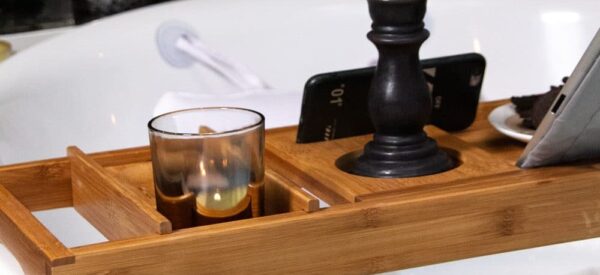 Luxe badplankje voor romantisch badderen
