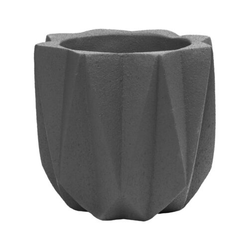 bloempot bruin cement QUVIO