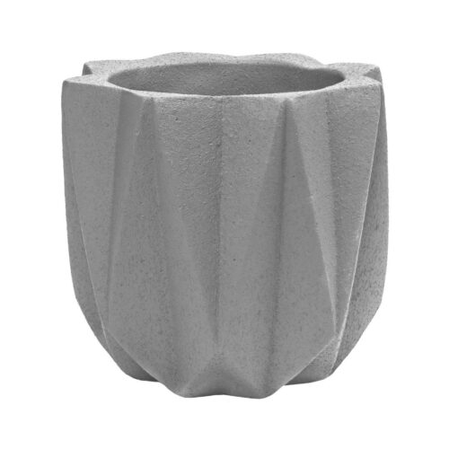 bloempot lichtgrijs cement QUVIO