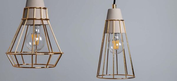 hanglampen van beton