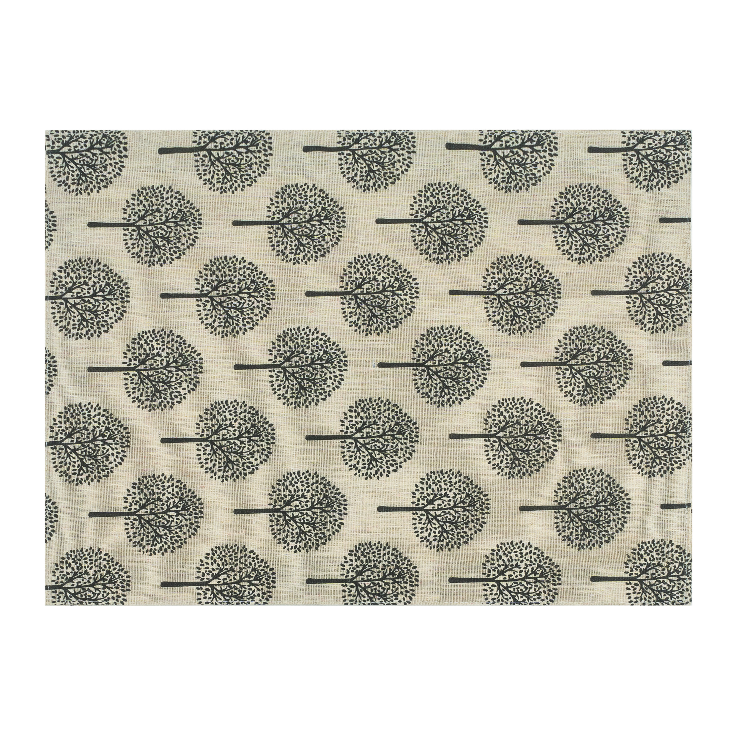 Beige placemat met boom patroon