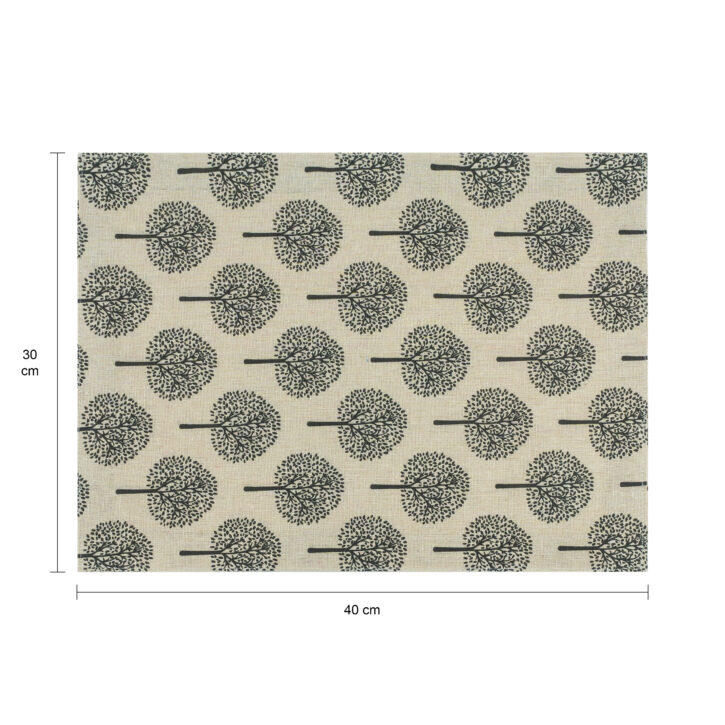 Beige placemat met boom patroon