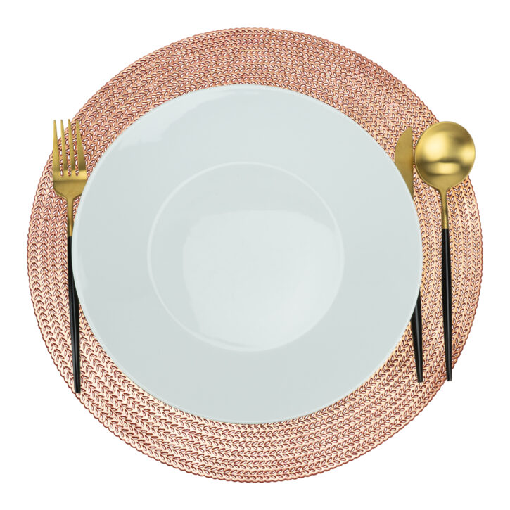 Roségouden placemat van PVC