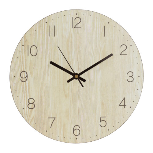 Houten wandklok