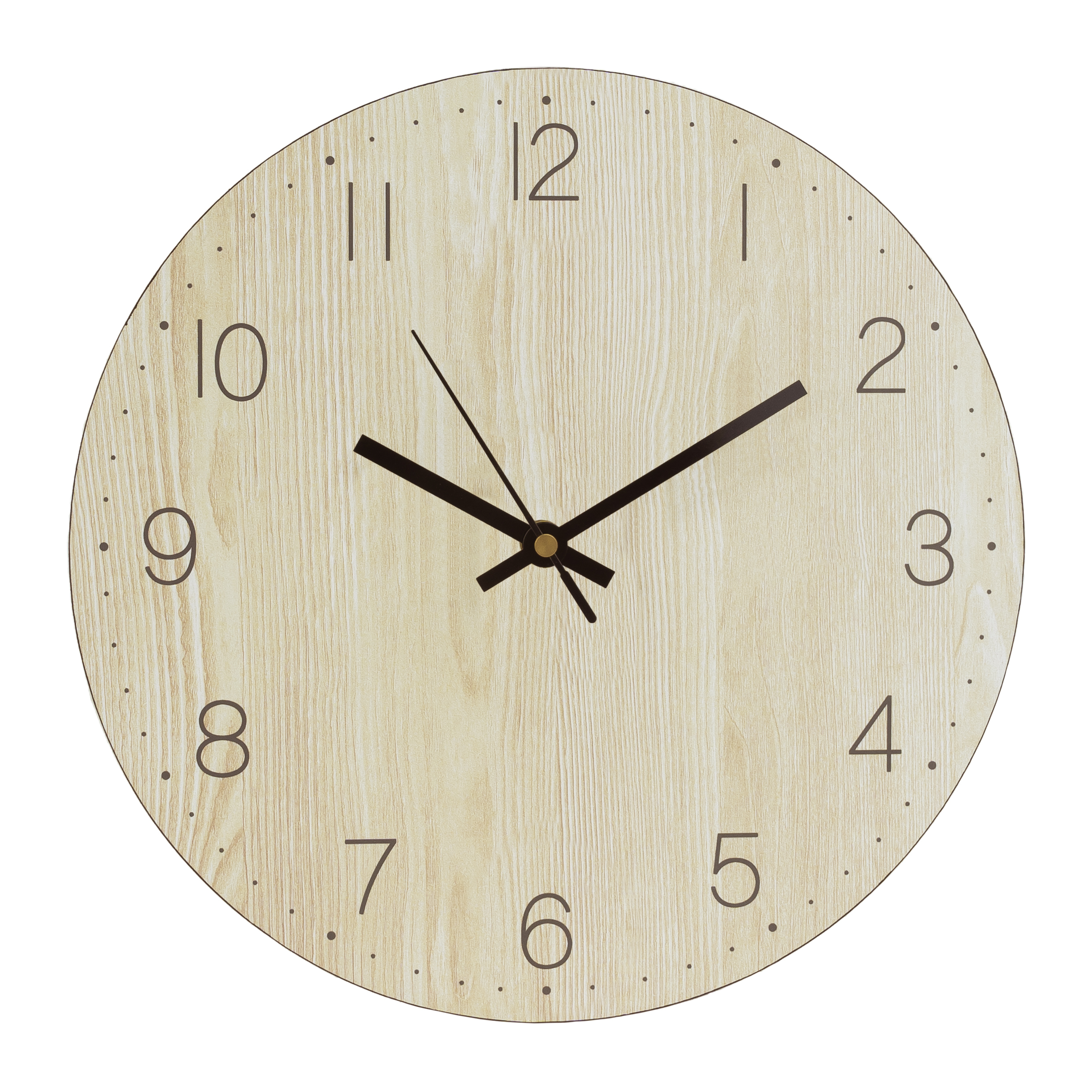 Houten wandklok