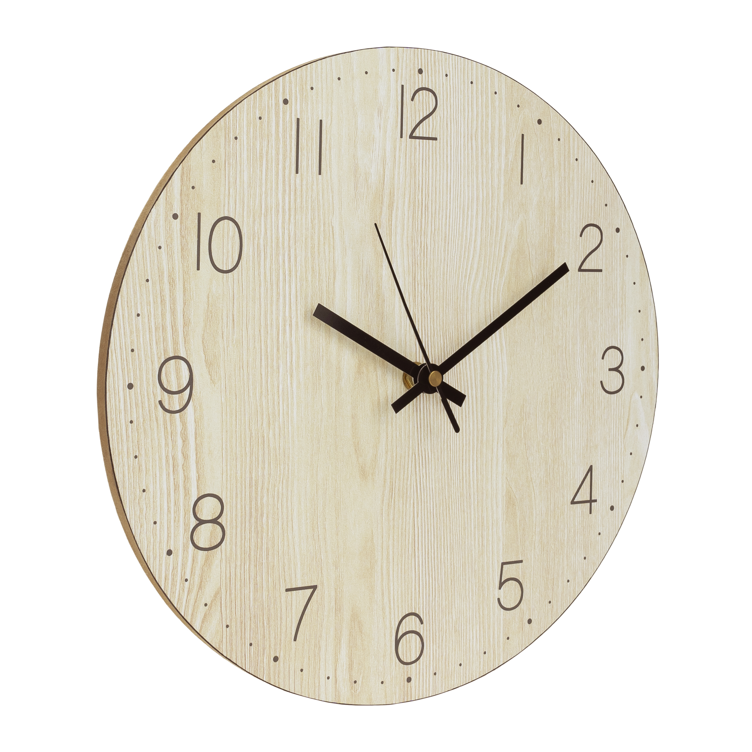 Houten wandklok