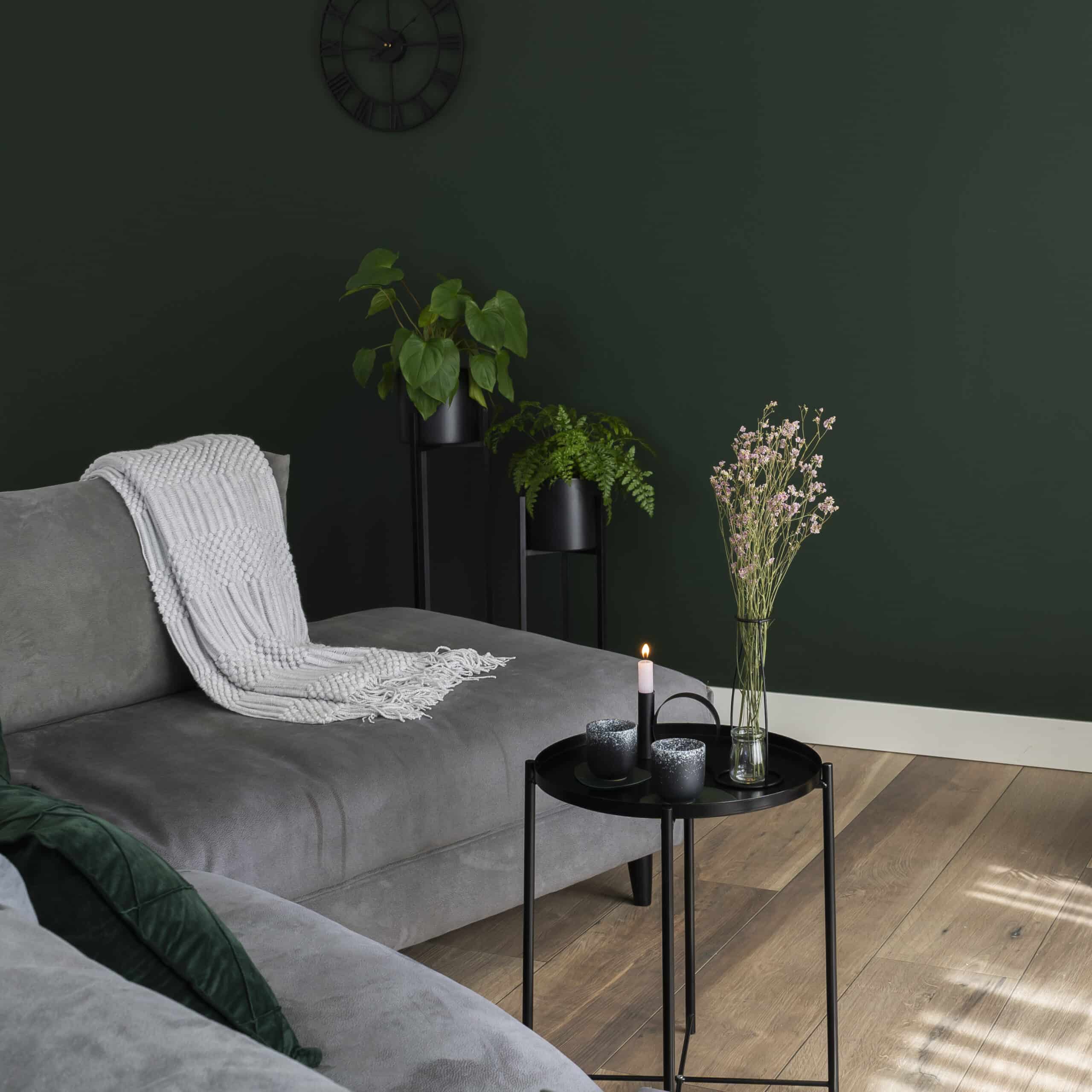 Metalen pot inclusief plantenstandaard