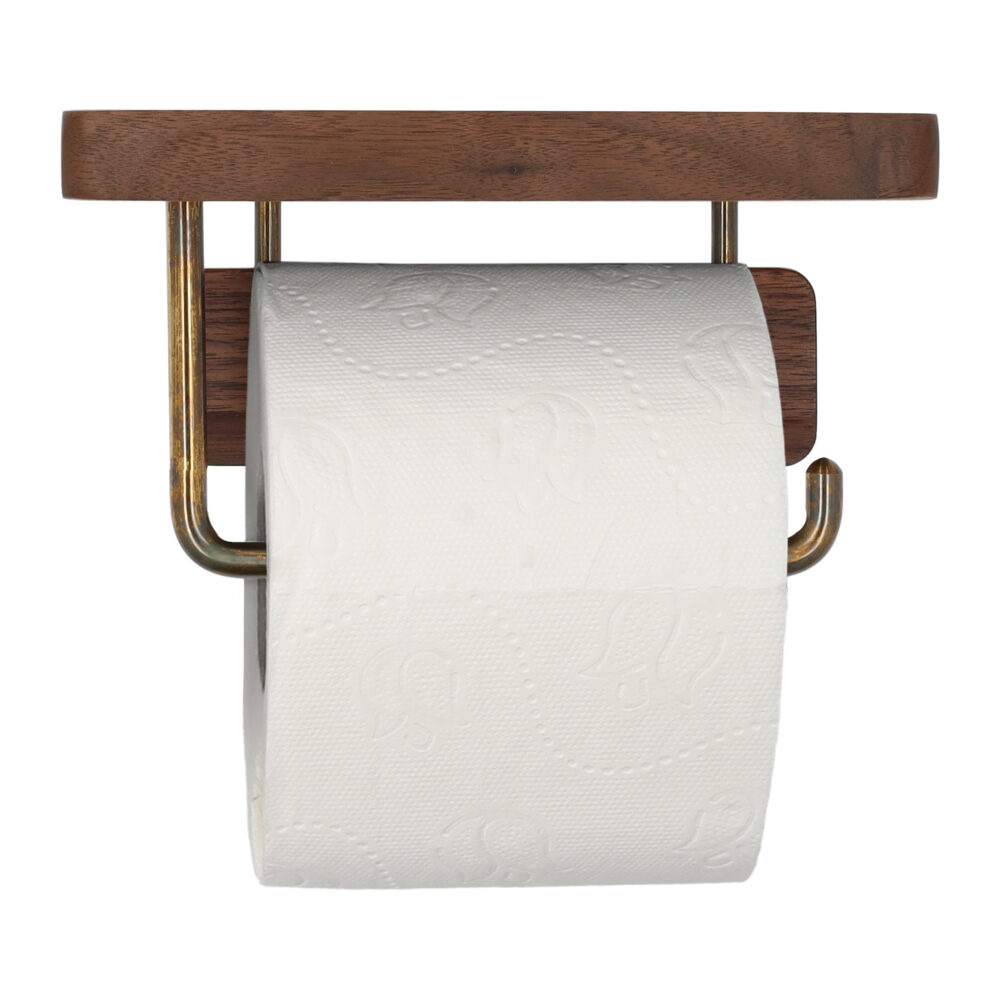 Toiletrolhouder met plank