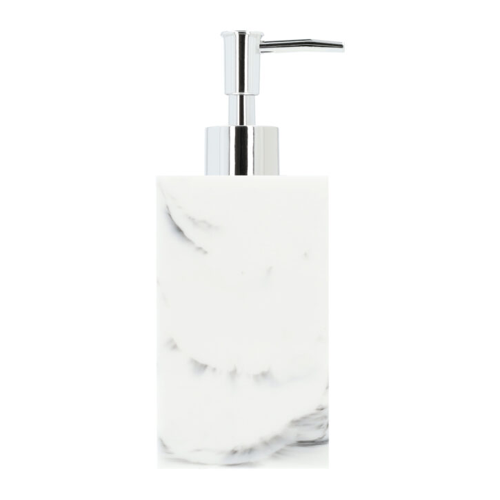 Zeepdispenser marmerlook wit