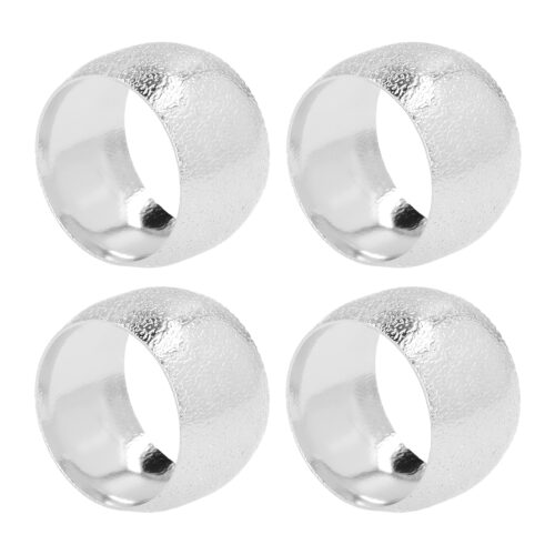 servetringen set van 4 zilver