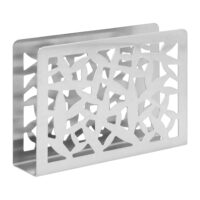 servettenhouder RVS zilver
