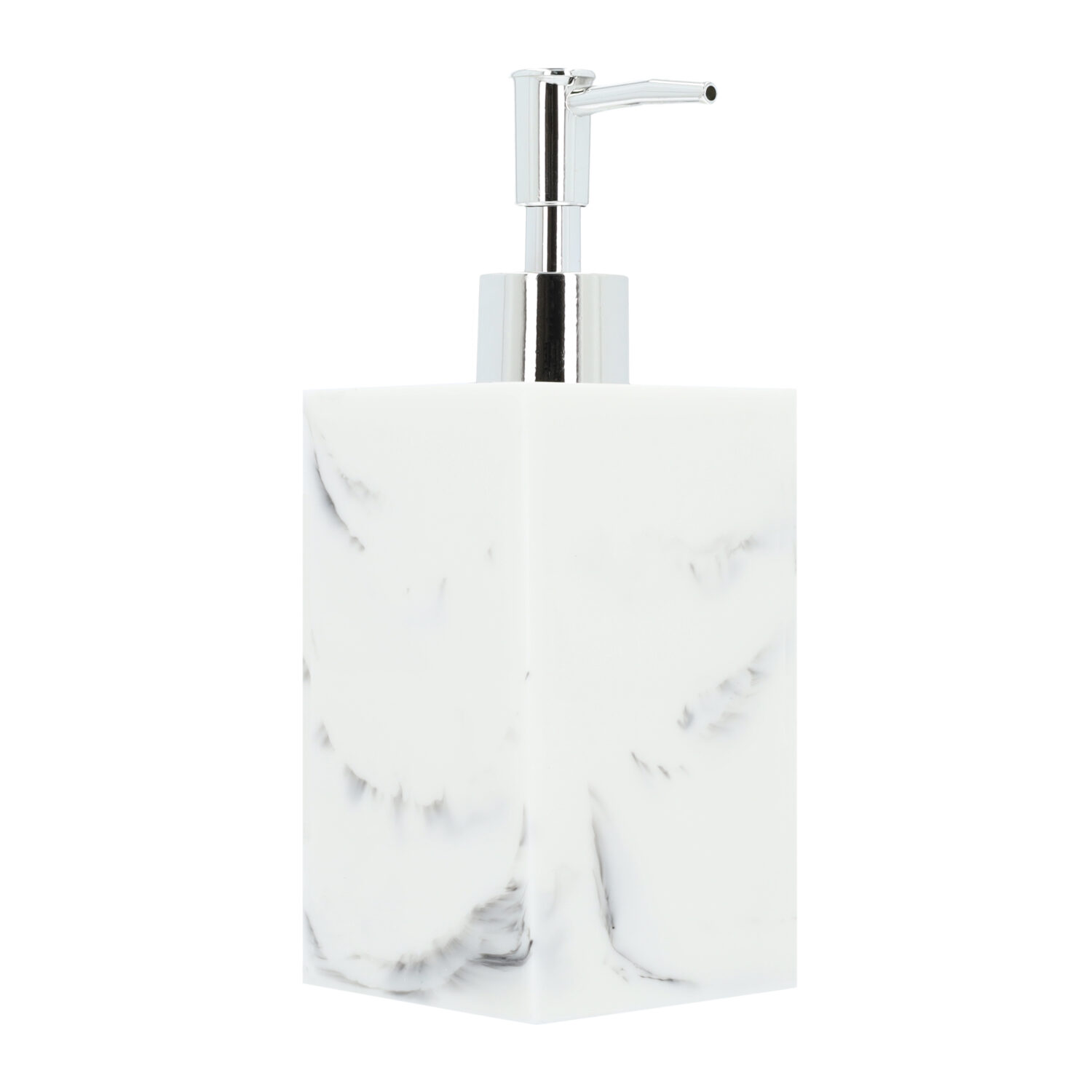 Zeepdispenser marmerlook wit