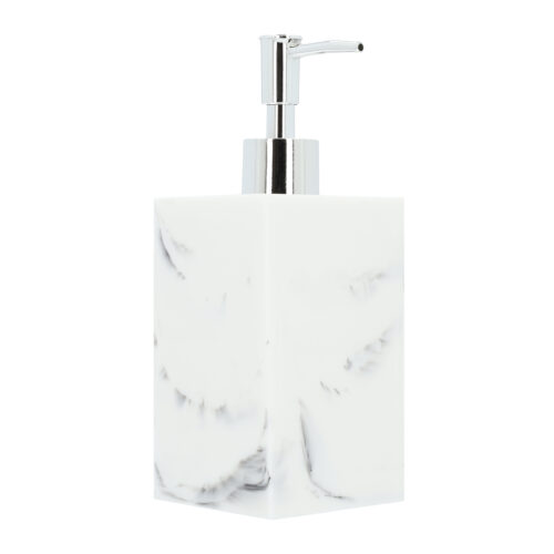 Zeepdispenser marmerlook wit