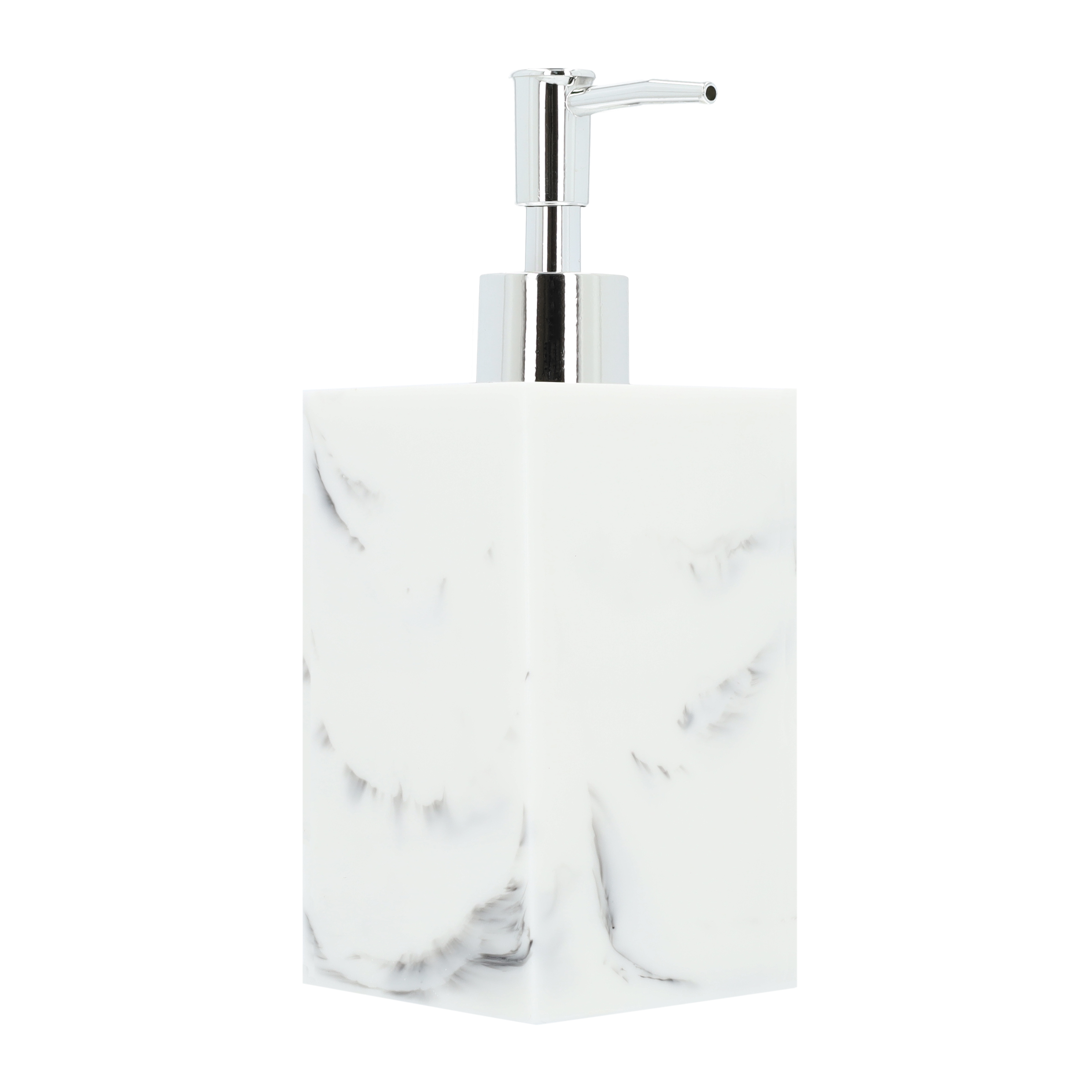 Zeepdispenser marmerlook wit