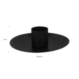 10 cm diameter zwart kandelaar