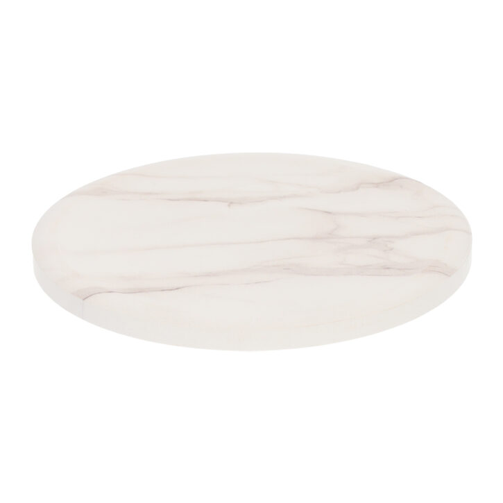 marmerlook onderzetter wit van hout
