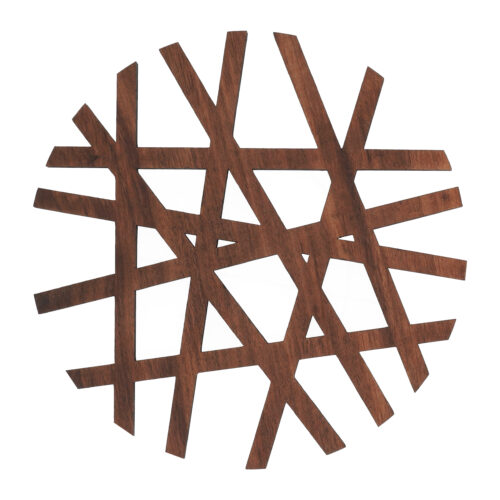 Pannenonderzetter hout rond