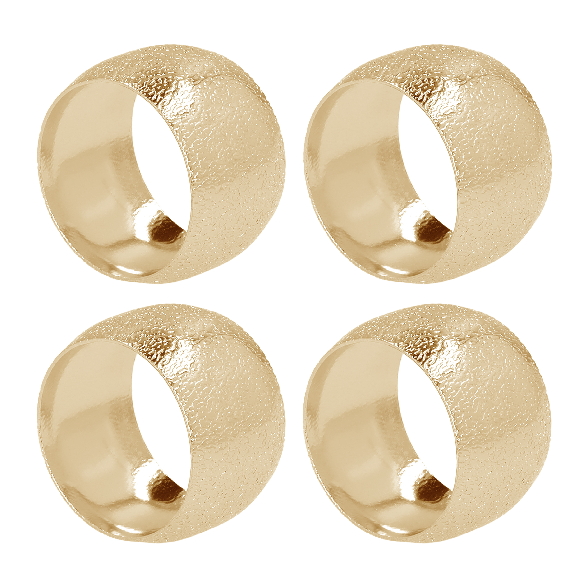 Servetringen set van 4 goud