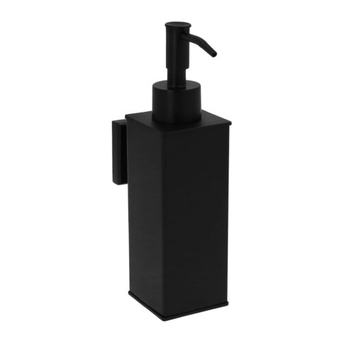 Zeepdispenser RVS met wandmontage in het zwart