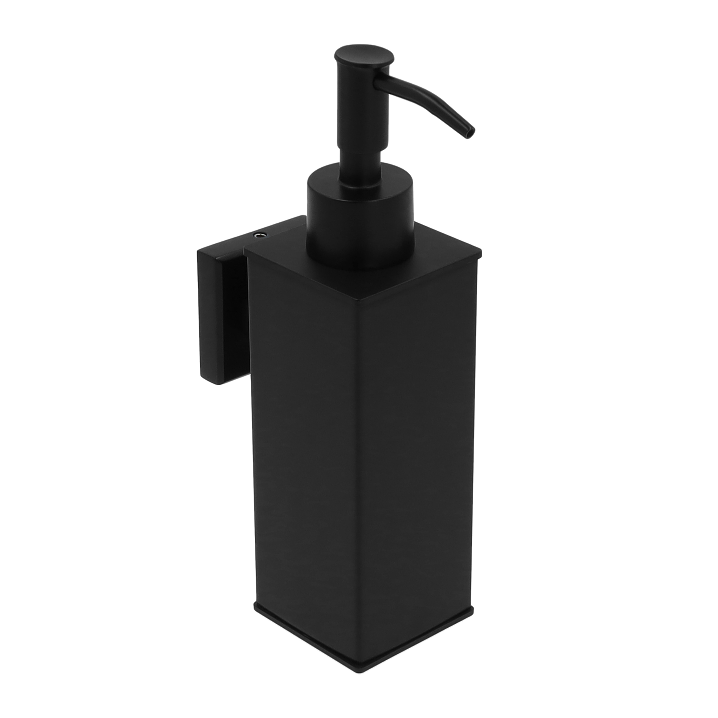 Zeepdispenser RVS met wandmontage in het zwart