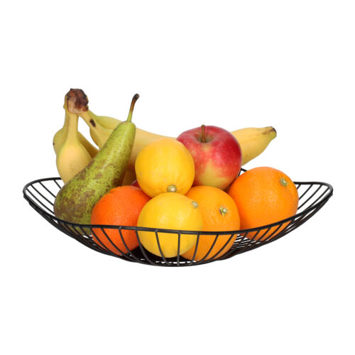 fruitschaal draadstaal zwart vierkant