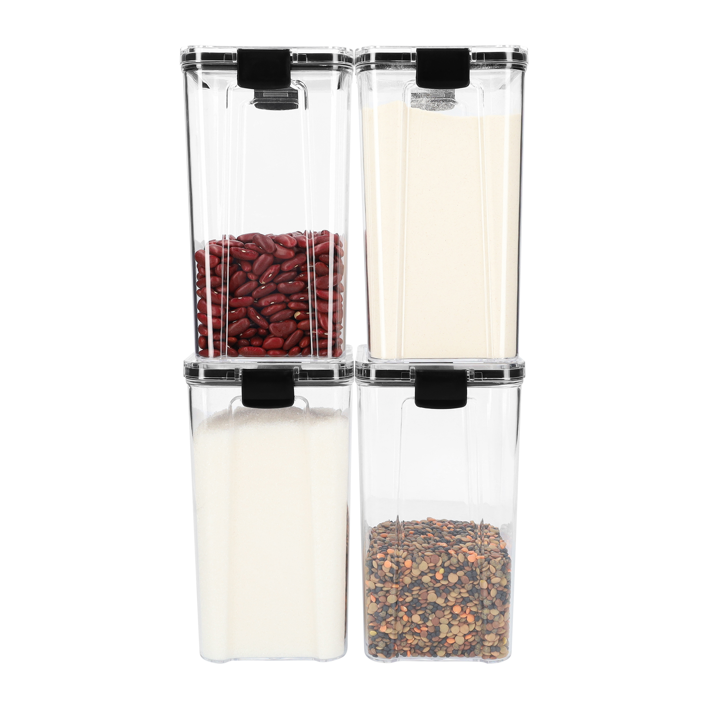 Voorraadpotten set van 4 van 1300 ml