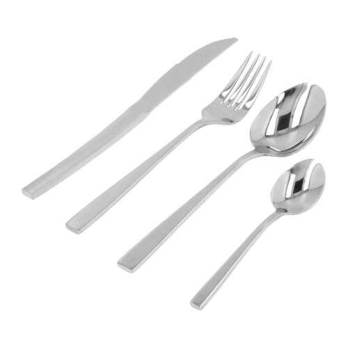 Bestekset in set van 4 zilverkleurig