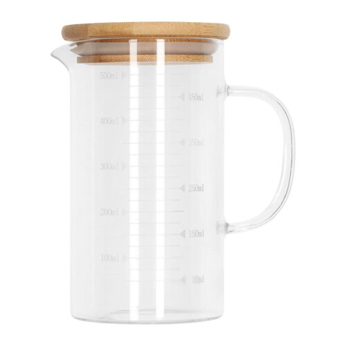 maatbeker met houten deksel 500 ml