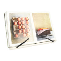 kookboekstandaard hout wit