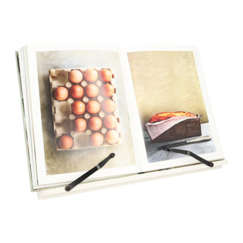 kookboekstandaard hout wit