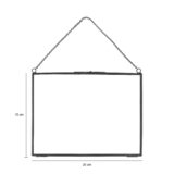 hangend fotoframe zwart staal