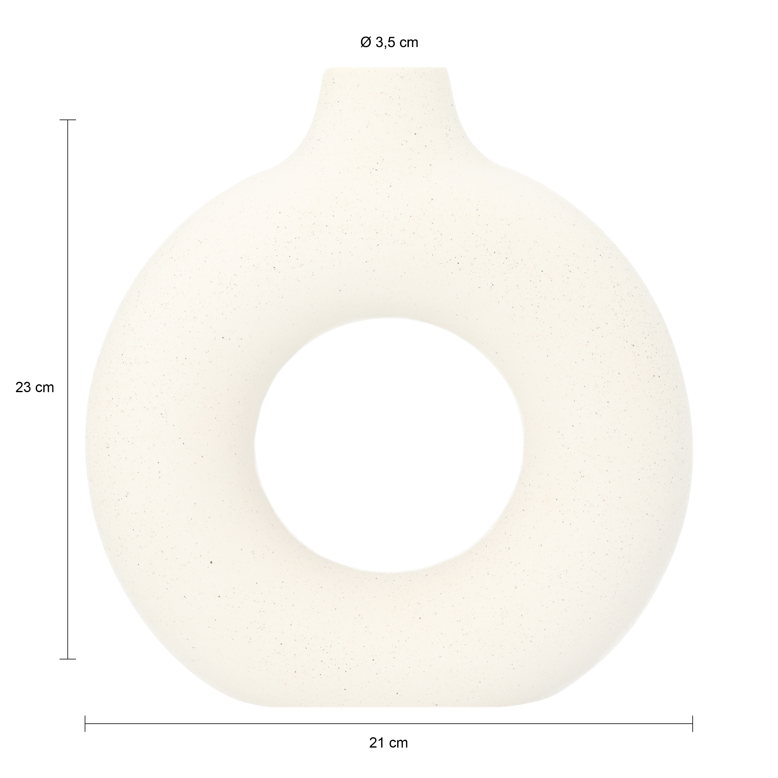 afmetingen donutvaas
