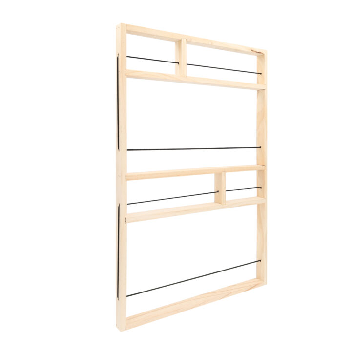 houten planken rek voor aan de muur