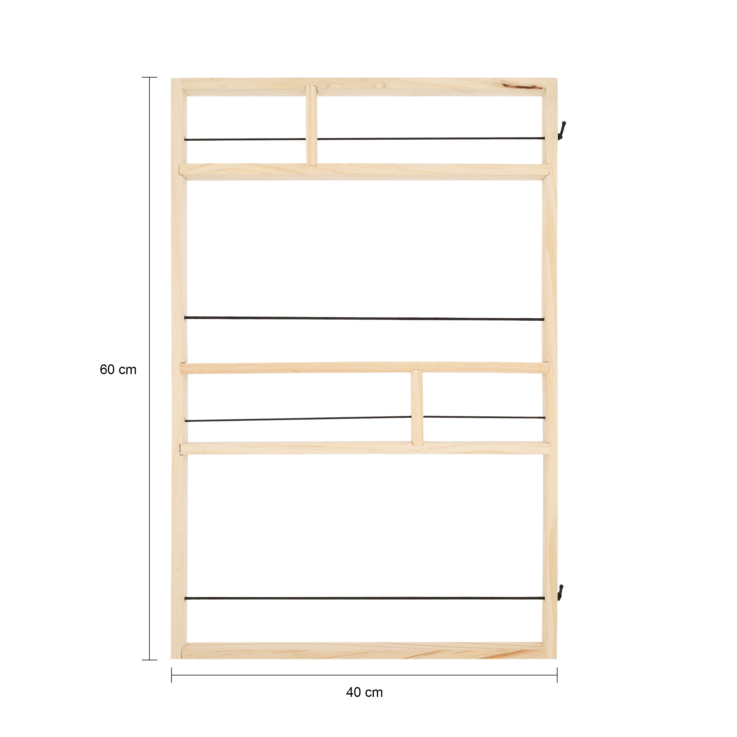 elastieken rek voor aan de muur van 40 bij 60 cm