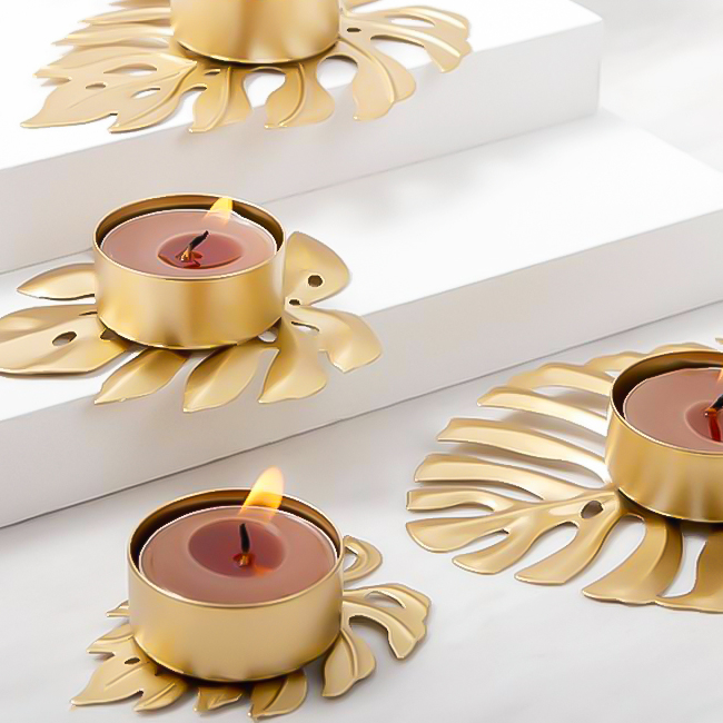 Gouden design houders van waxine