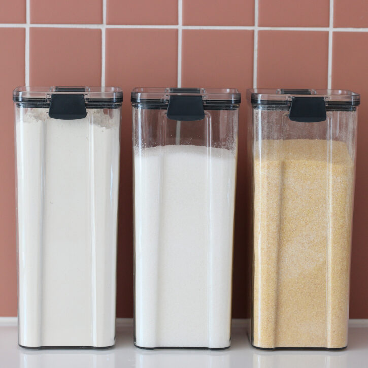 Krumble Voorraadpotten set van 4 – Met deksel – Kunststof – 1800 ml