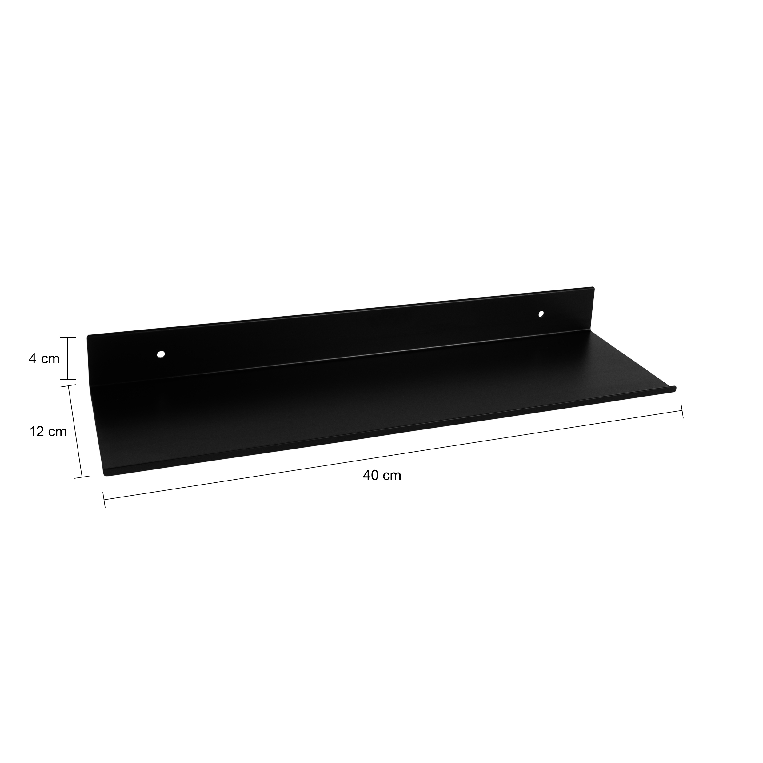 wandplank metaal 40 cm breed