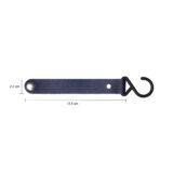 ophanghaak leren bandje blauw