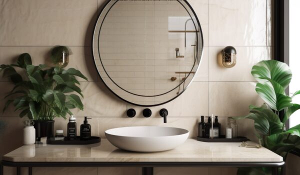 Badkamer accessoires in het zwart