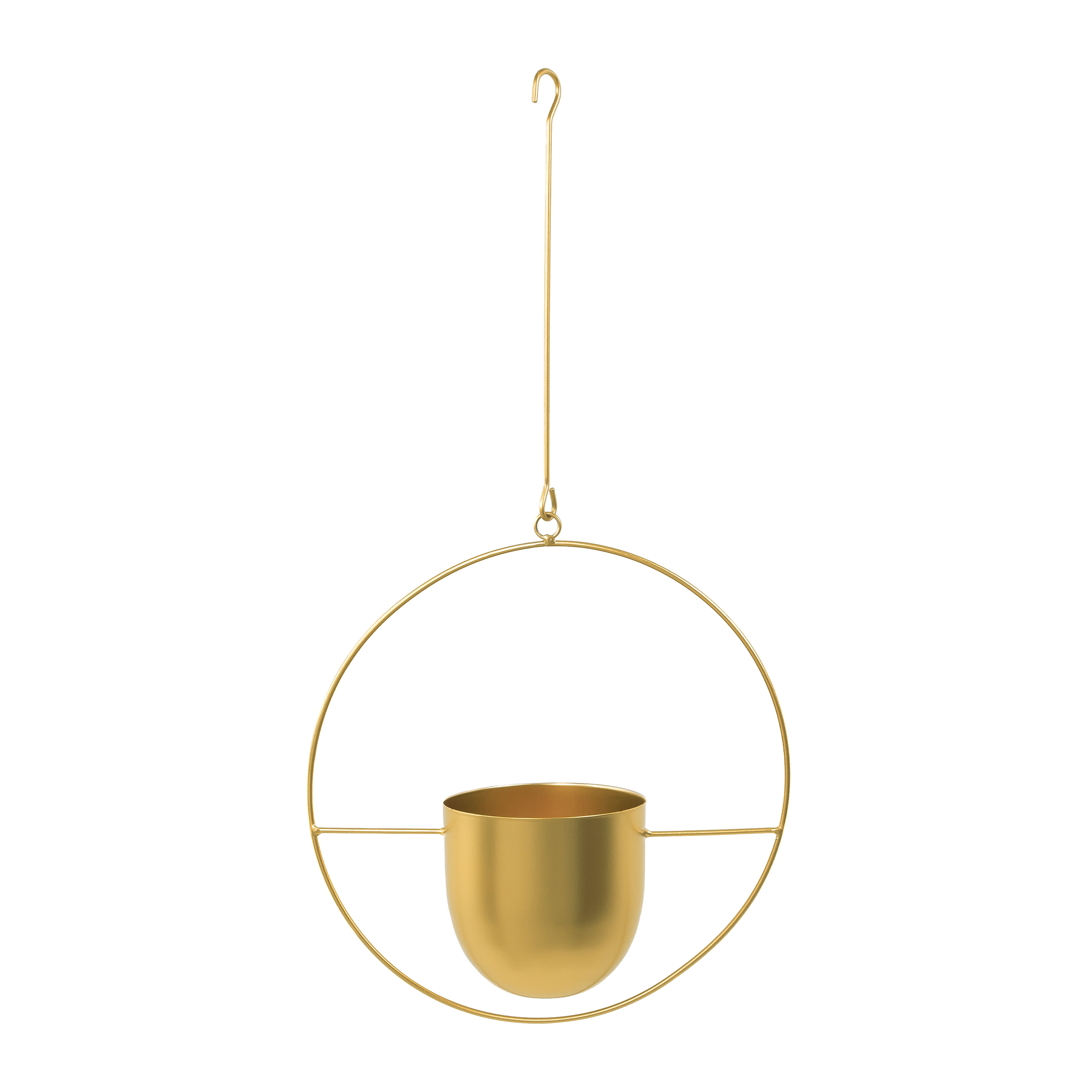 hangende bloempot goud
