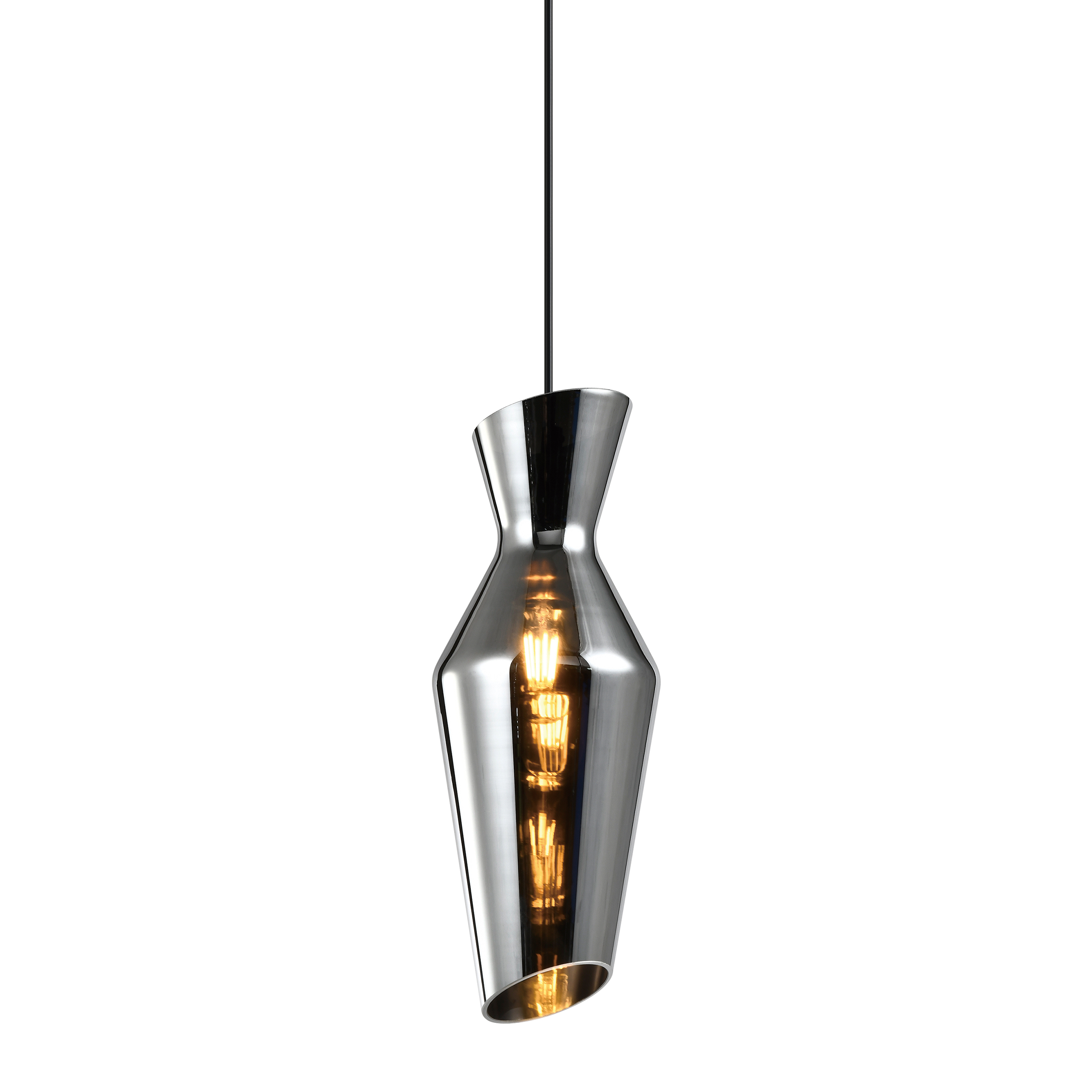 QUVIO Hanglamp  – Smoke glas – Grijs