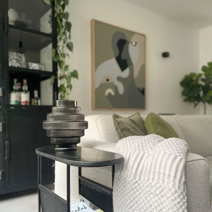 bloemenvaas zwart transparant