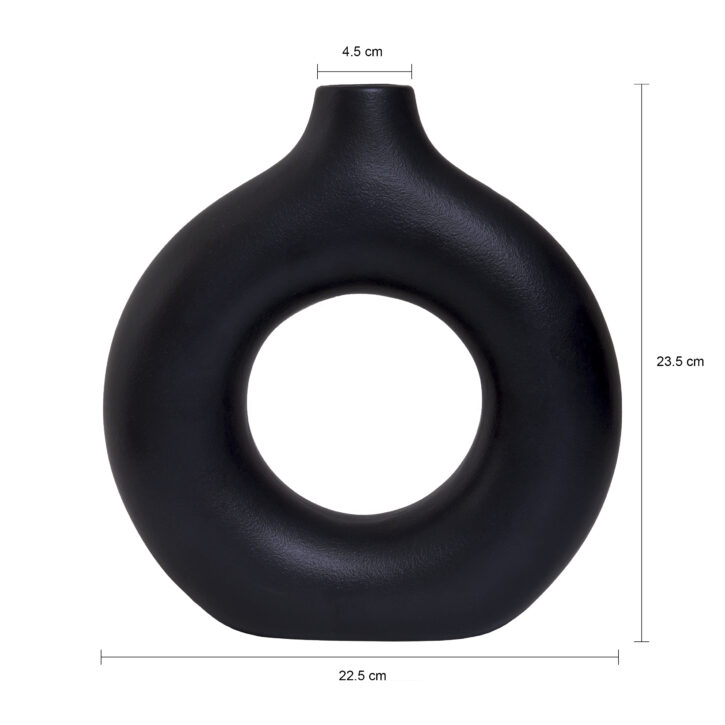 ronde donut vaas