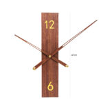 Wandklok - 40 cm - Hout - Donkerbruin
