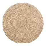 ronde jute placemats, set van vier ronde jute placemats, placemats, Jute, jute placemats, ronde ,