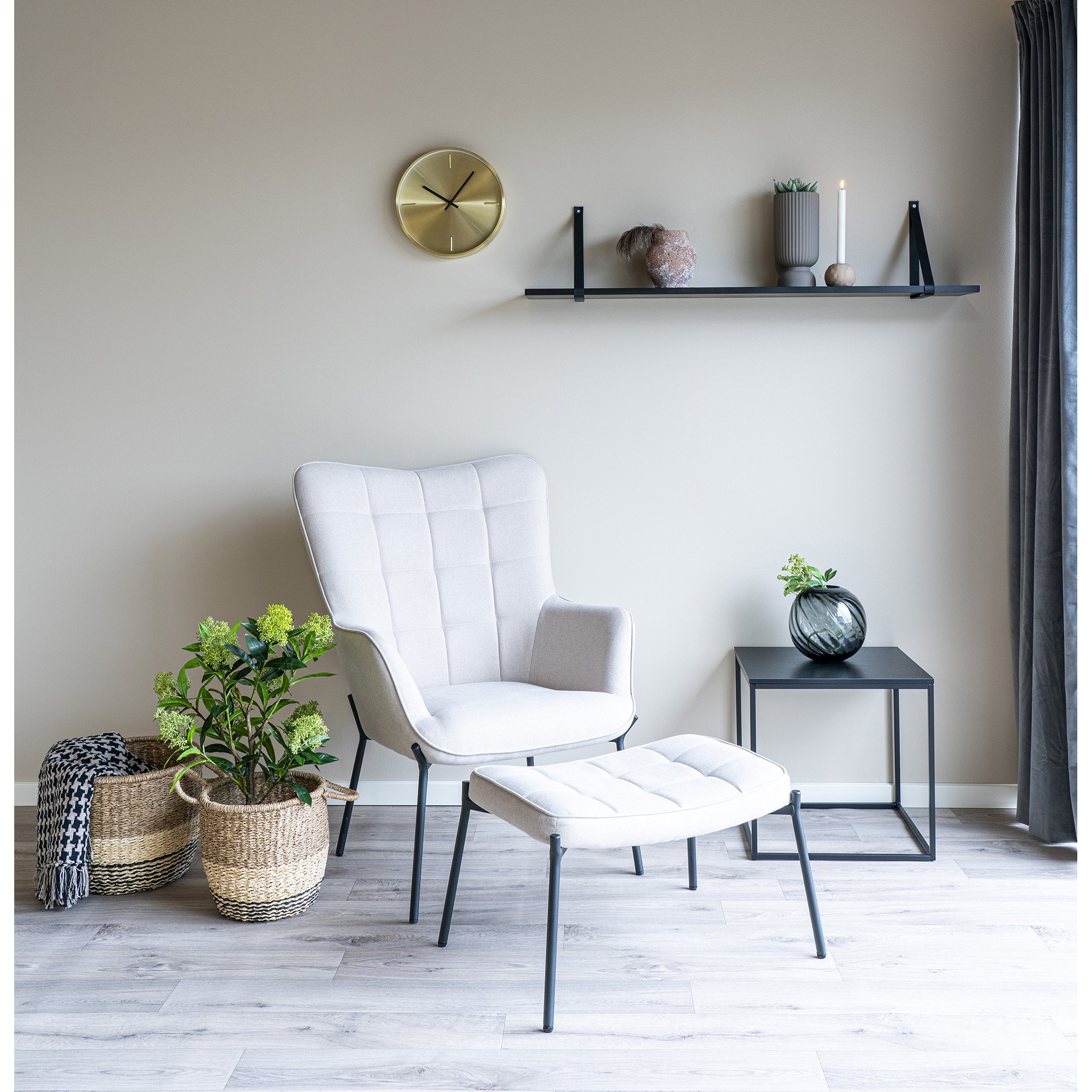 gouden wandklok, wandklok, klok, wandklok 30 cm
