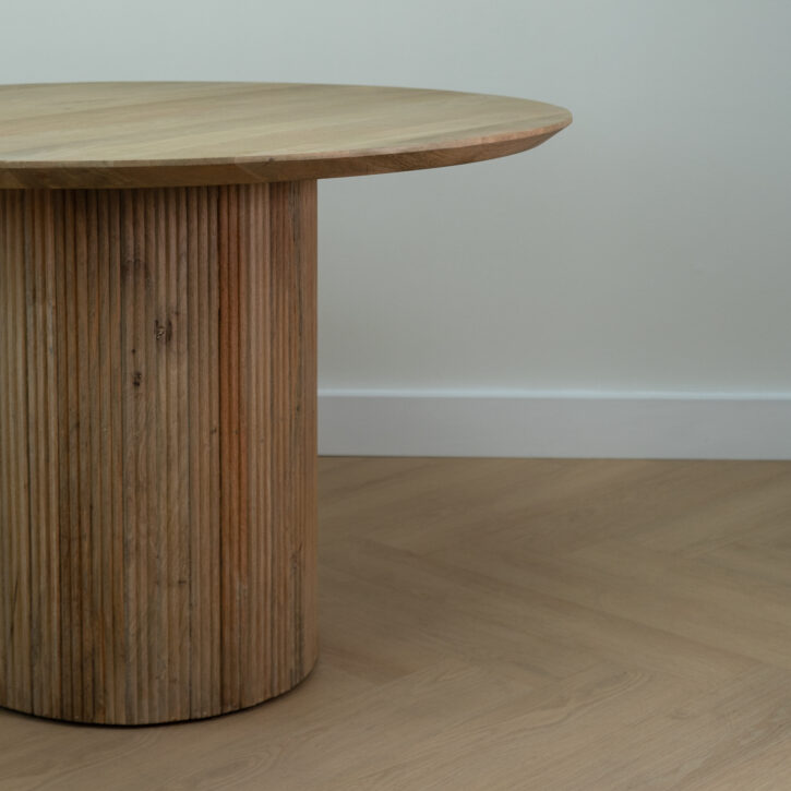 Lewis & Loft Lynn Ronde Eettafel Ø 120 cm – FSC®-gecertificeerd mangohout – Naturel