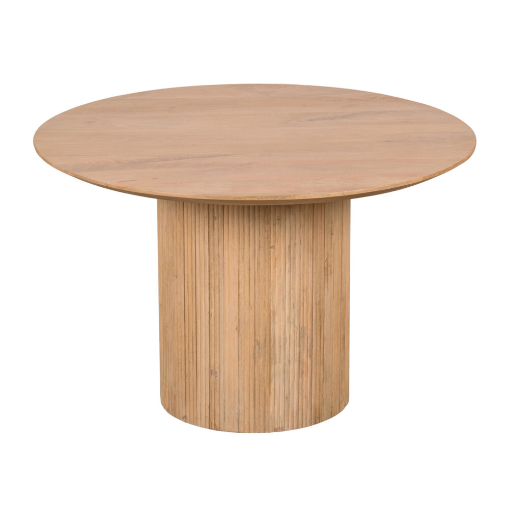 Lewis & Loft Lynn Ronde Eettafel Ø 120 cm – FSC®-gecertificeerd mangohout – Naturel